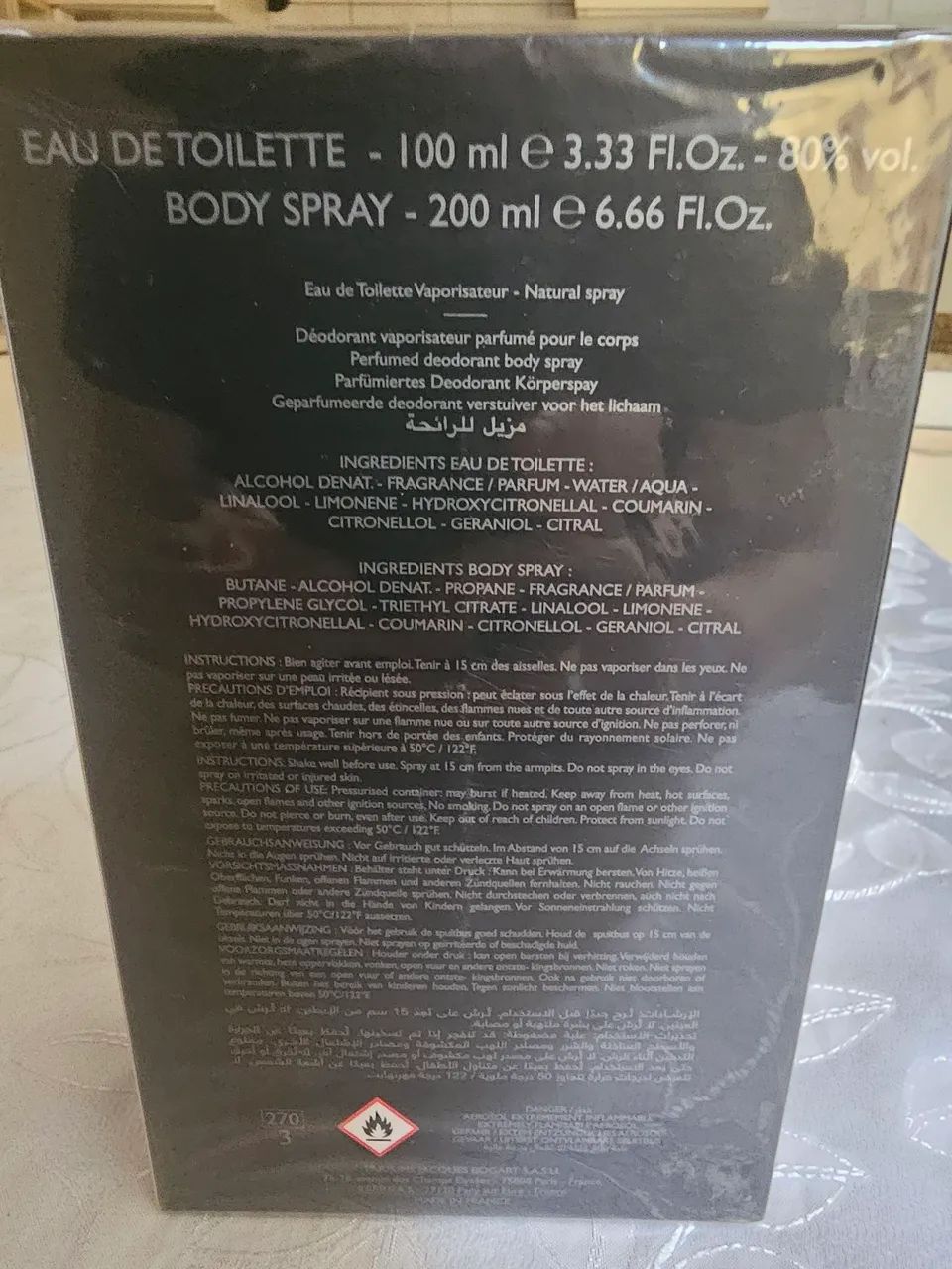 Perfume Jacques Bougart Kit Silver Scent 100ml + Body Spray 200ml - Foto 2