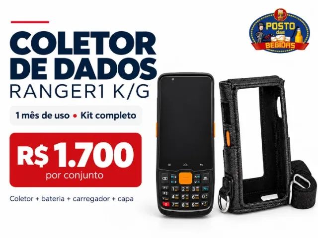 Coletor de dados Ranger1 K/G Android 11 com leitor 1D/2D - Foto 2