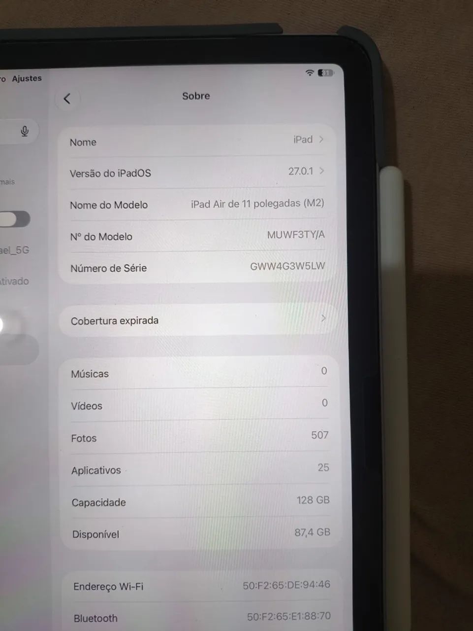 VENDO iPad Air 11? M2 ? 128 GB + ACESSÓRIOS!  - Foto 3