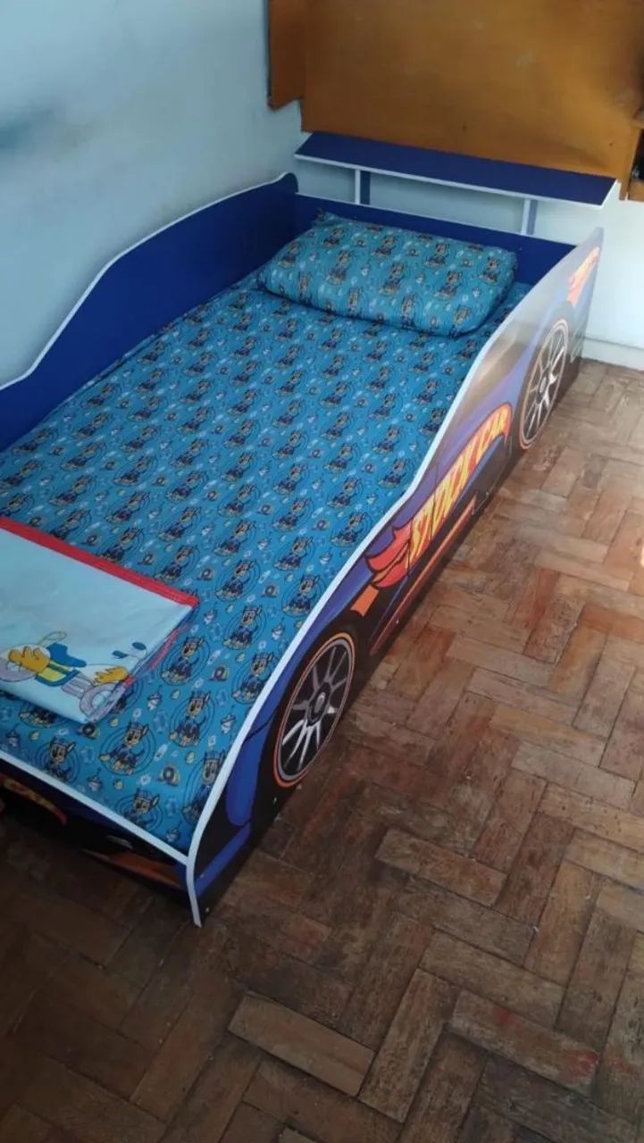 Cama infantil de carrinho solteiro leia o anúncio  - Foto 3