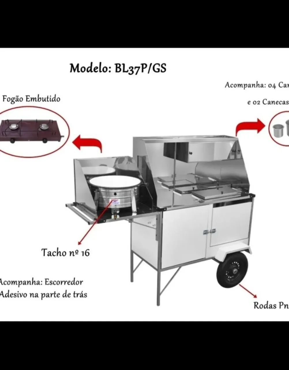 Carrocinha para lanche  - Foto 3