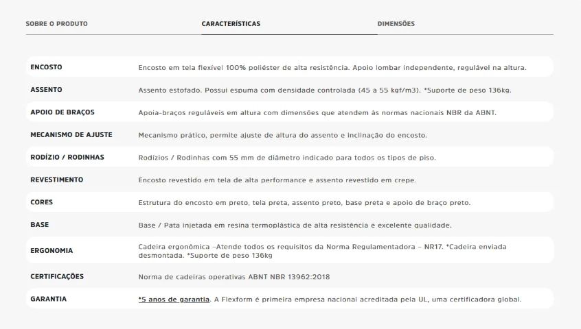 Cadeira ergonômica Flexform - Foto 5