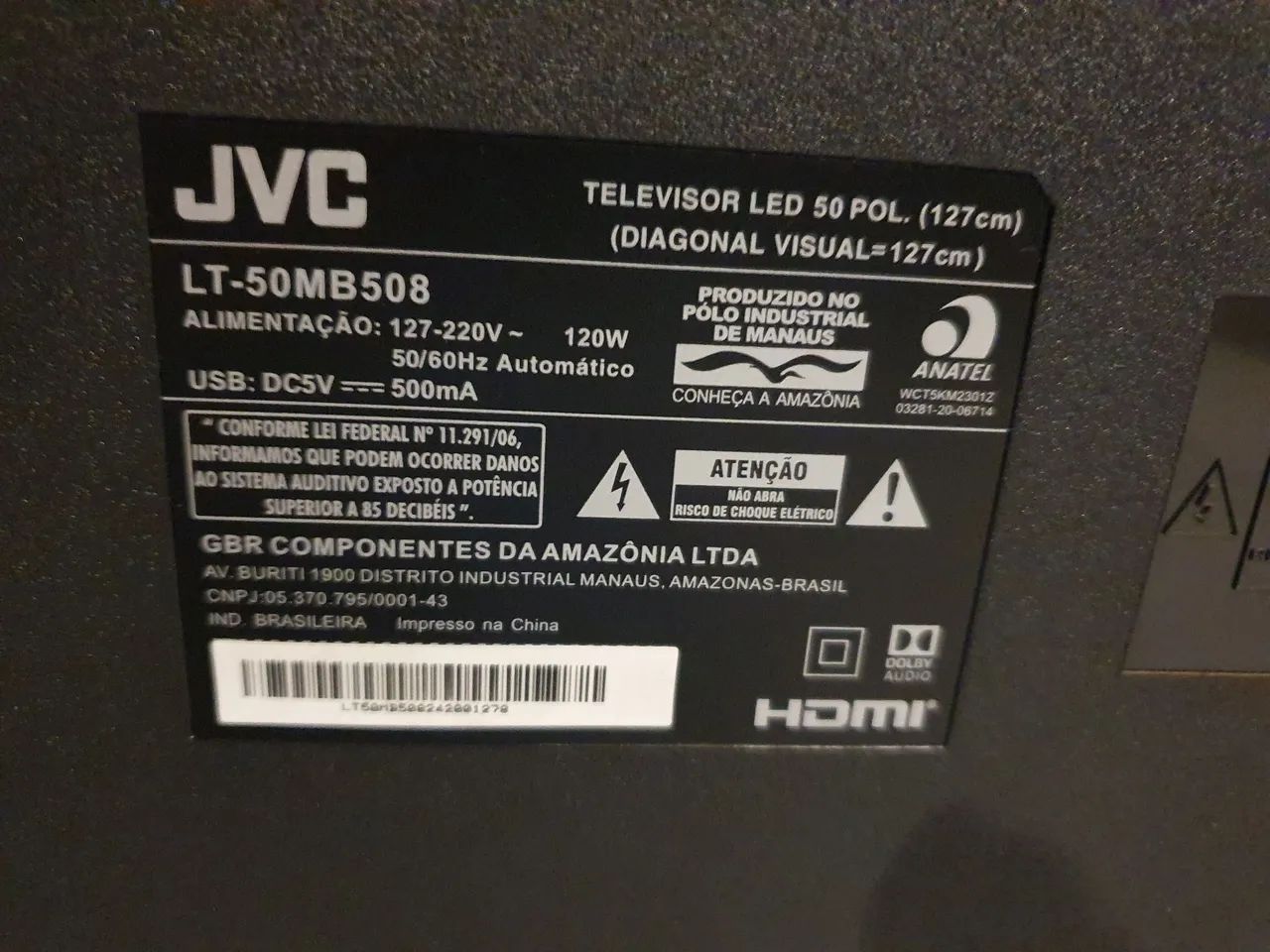 TV SMART JVC 50 PL TELA AZUL  DEFEITO  - Foto 5