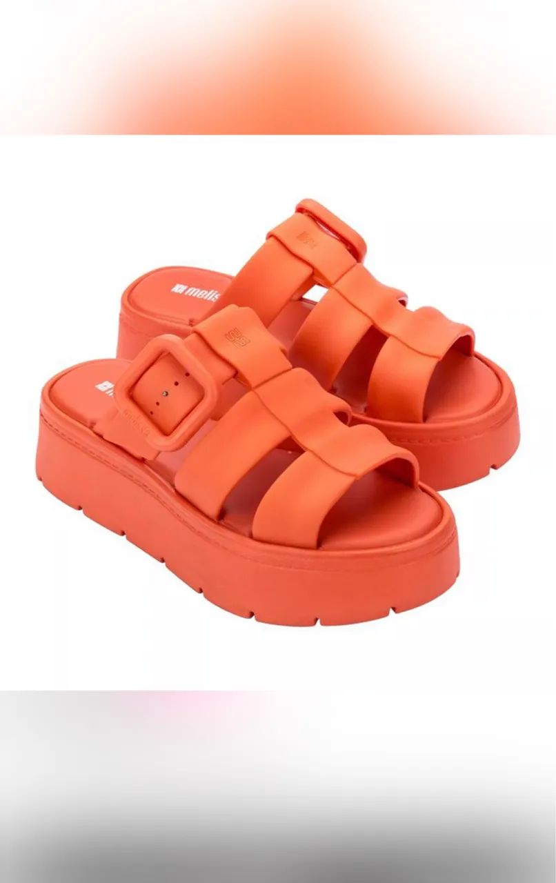 SANDÁLIA MELISSA PUMP PLATFORM AD PLATAFORMA - LARANJA - MELISSA