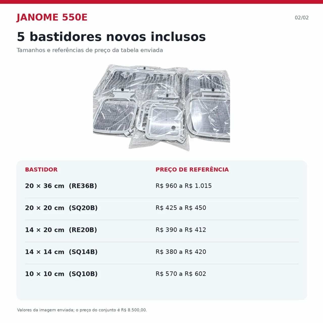 Máquina de Bordar - JANOME 550e - Foto 3