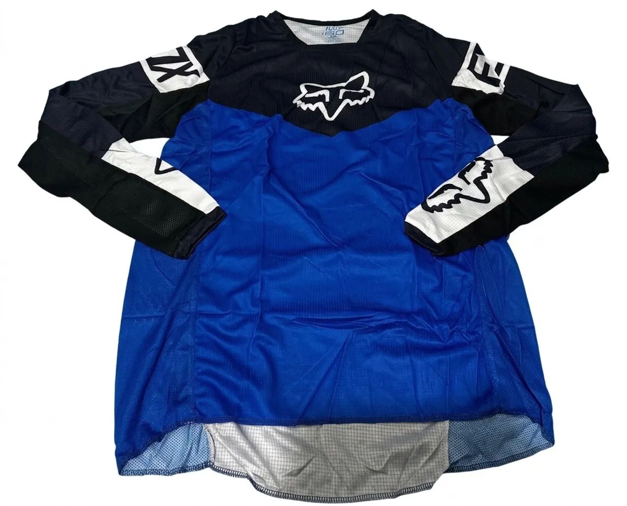 conjunto de motocross é Fox Racing 180 Nitro Blue. - Foto 2
