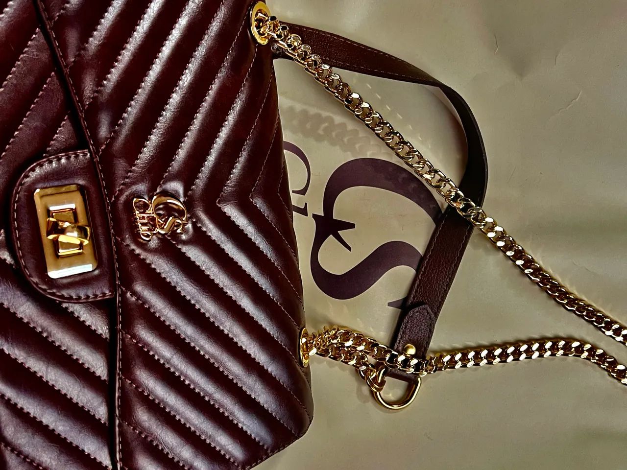 Bolsa Carmen Steffen original de couro  - Foto 5