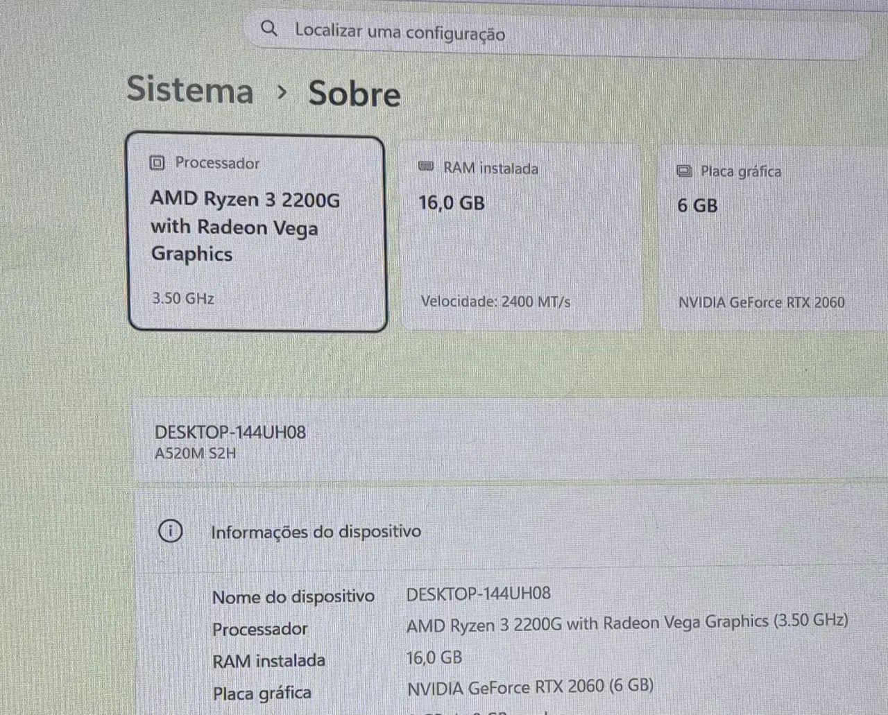 Processador AMD Ryzen 2200g