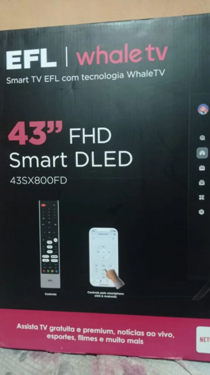 TV 43 polegadas na caixa nova  - Foto 4