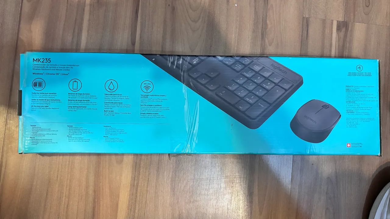 Teclado e mouse Logitech MK235 - Foto 2