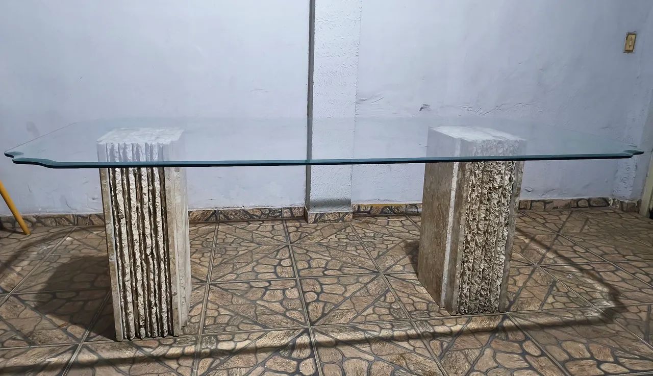 Mesa de Vidro Bisotê 220X110  - Foto 3