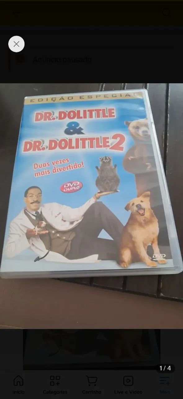 Dvd duplo dr dolittle