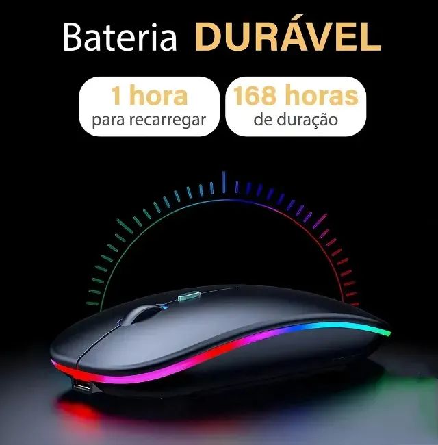 Mouse Sem Fio Bluetooth e USB Q'Gold - Foto 4