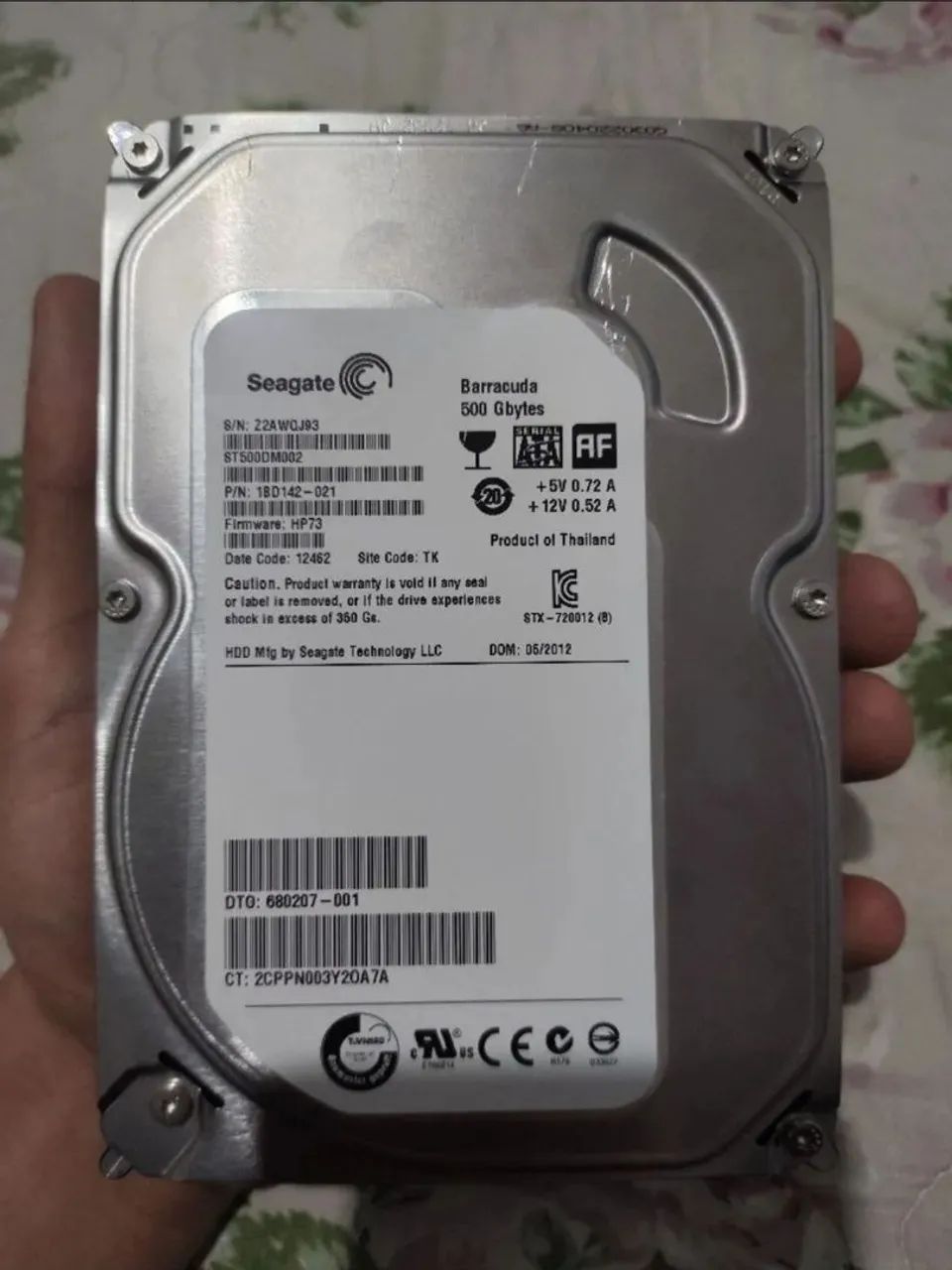 HD Seagate 500GB 7200RPM - 100% OK, Ideal para PC Desktop