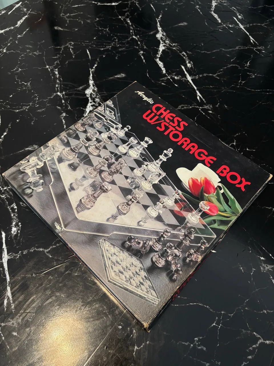 JOGO DE XADREZ ACRÍLICO RARO - Foto 5