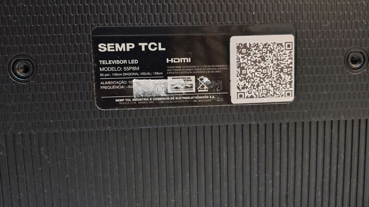 Smart TV TCL 55" com defeito - Foto 2