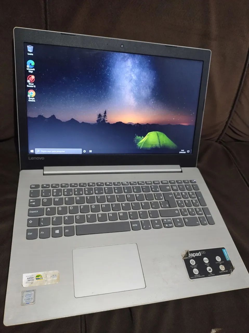 Notebook Lenovo i3 7 Ger SSD 120 tudo funcionando 