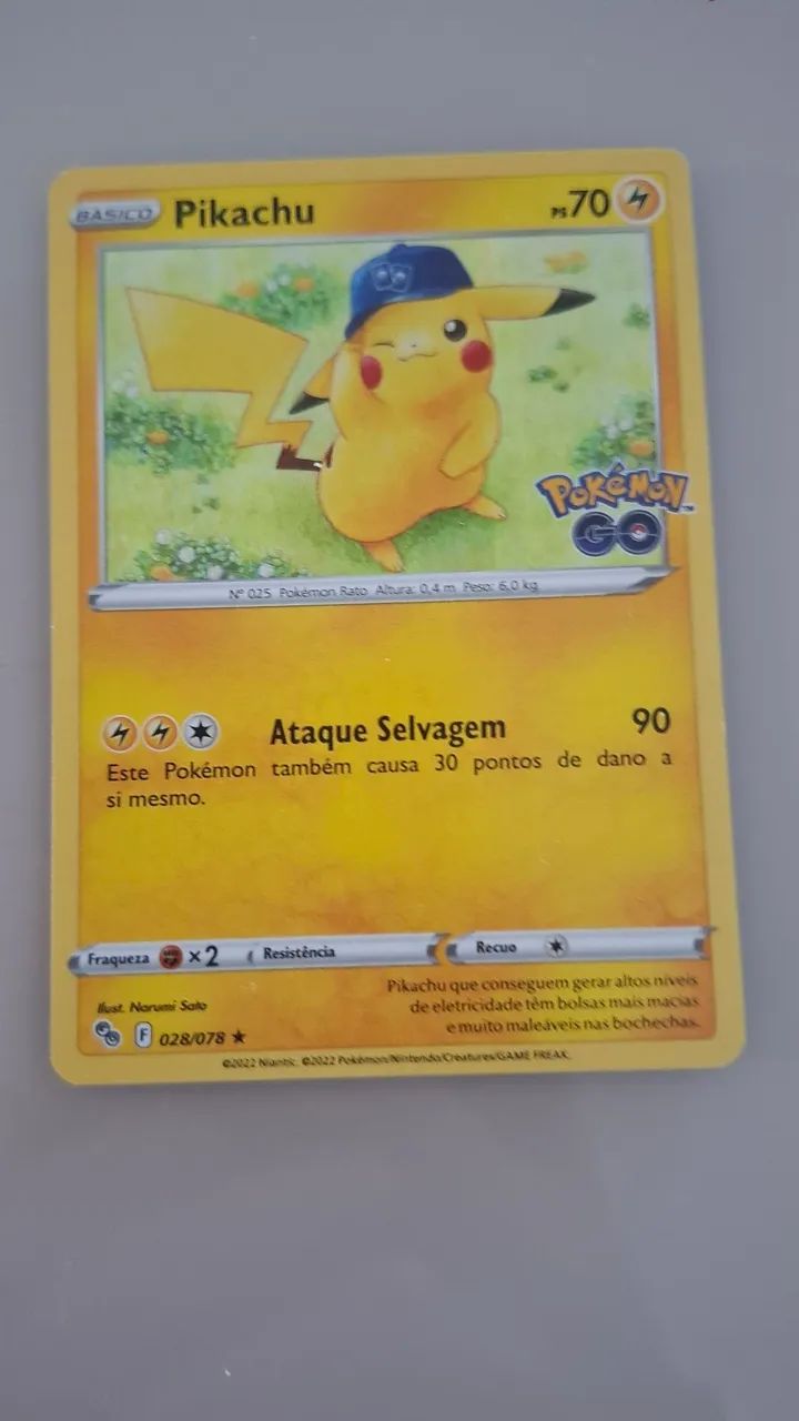 Pikachu parceria/2022/pokemon gol
