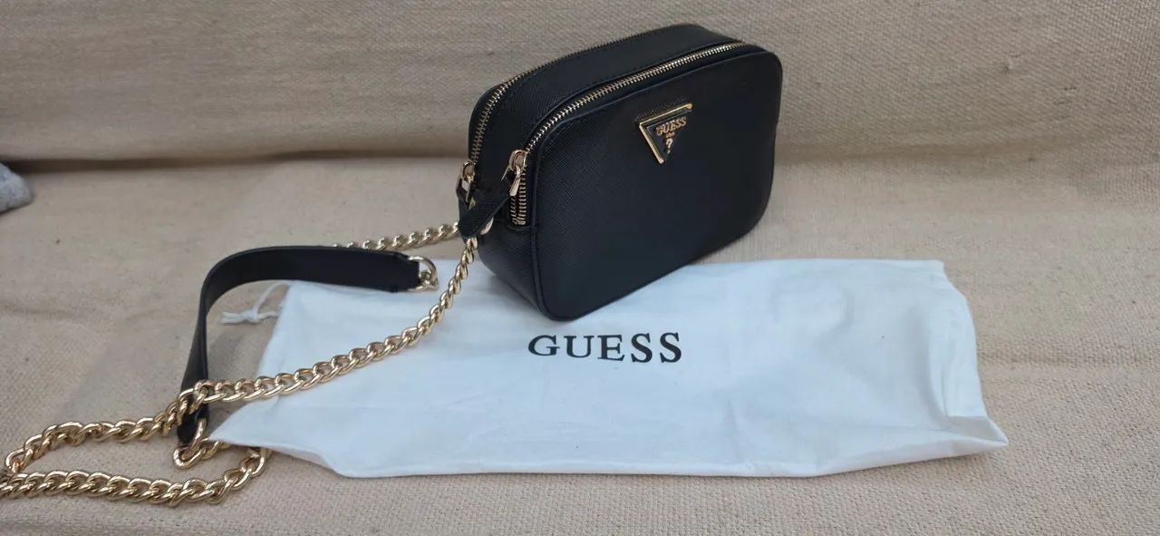 Bolsa Guess Original Preta Impecável  - Foto 2