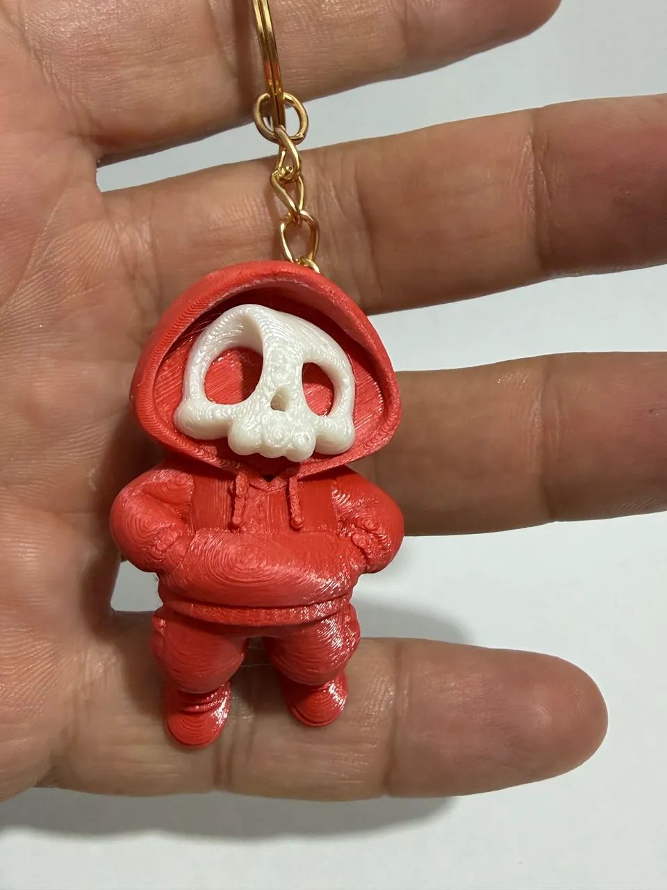 Chaveiro crânio caveira urbano em 3D - Foto 4