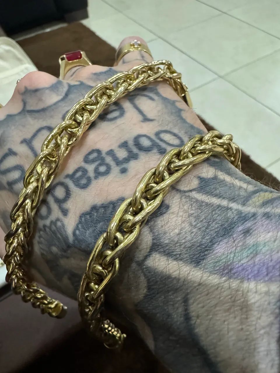 Pulseira de ouro 18k certificado garantia eterna  - Foto 5