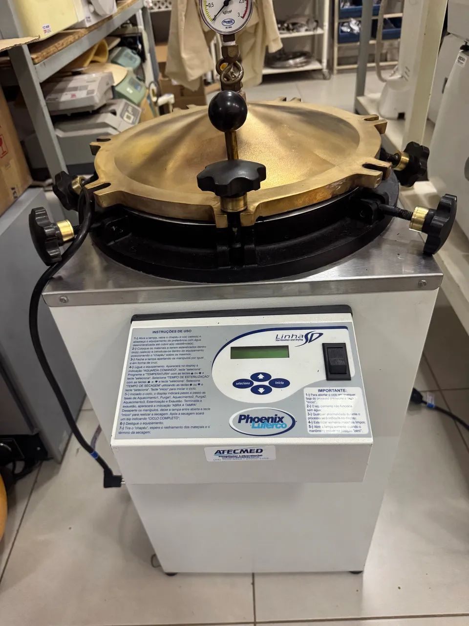 Autoclave  50 litros digital semi nova revisada e calibrada 