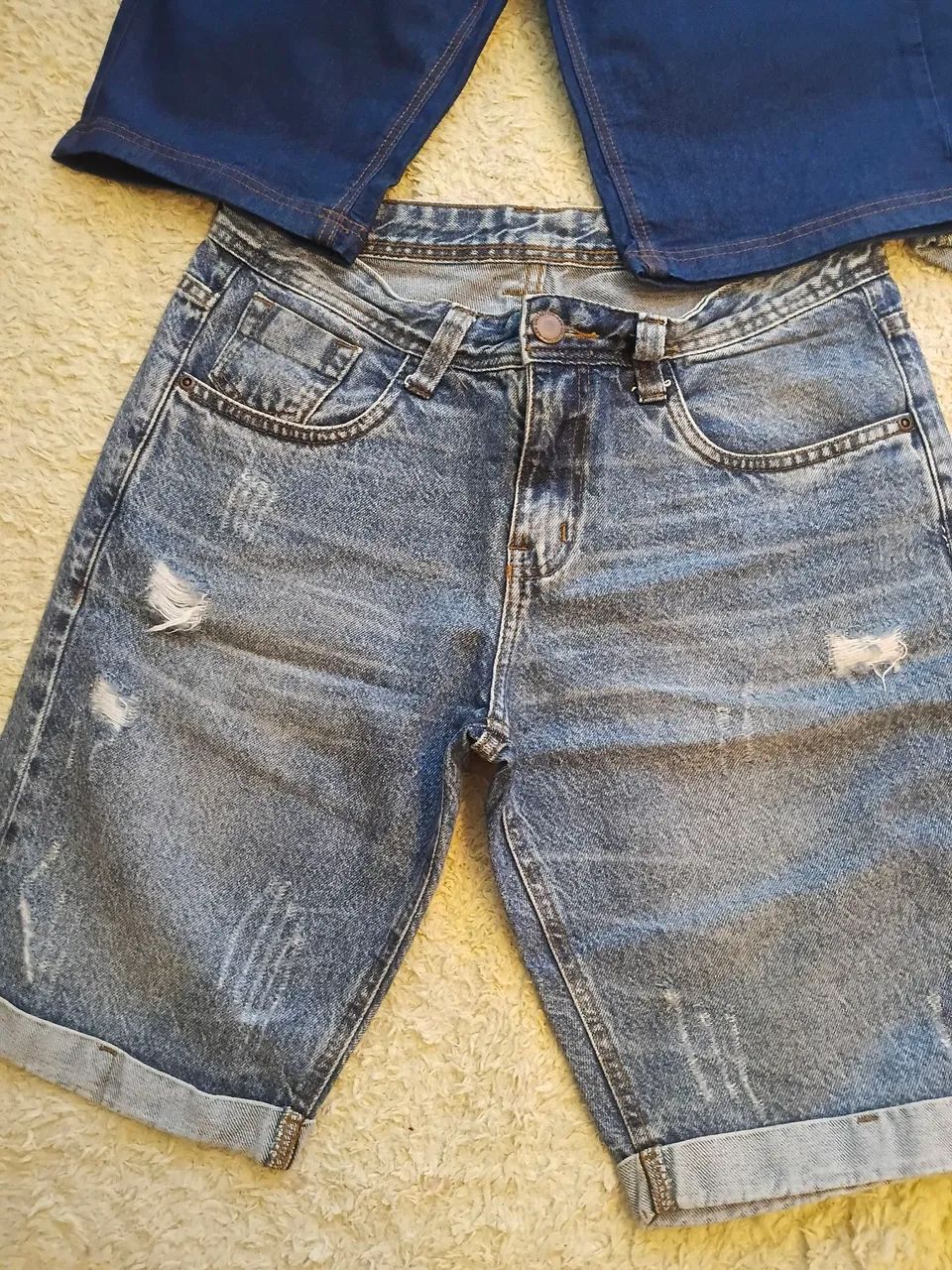 Bermuda masculina jeans tamanho 40 - Foto 4