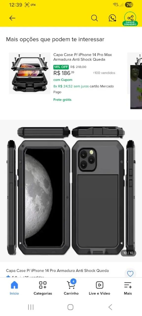 Case / capa / armadura para iphone 14 pro - Foto 2