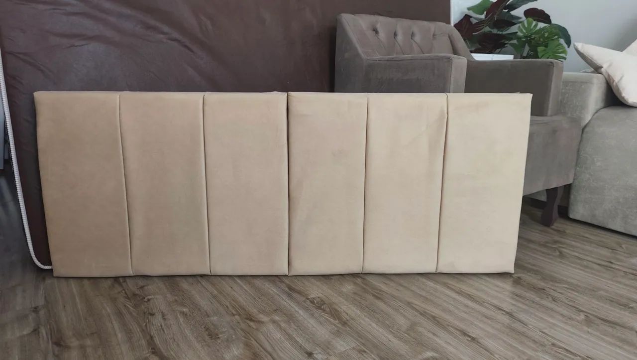 Cabeceira de cama casal estofada 
