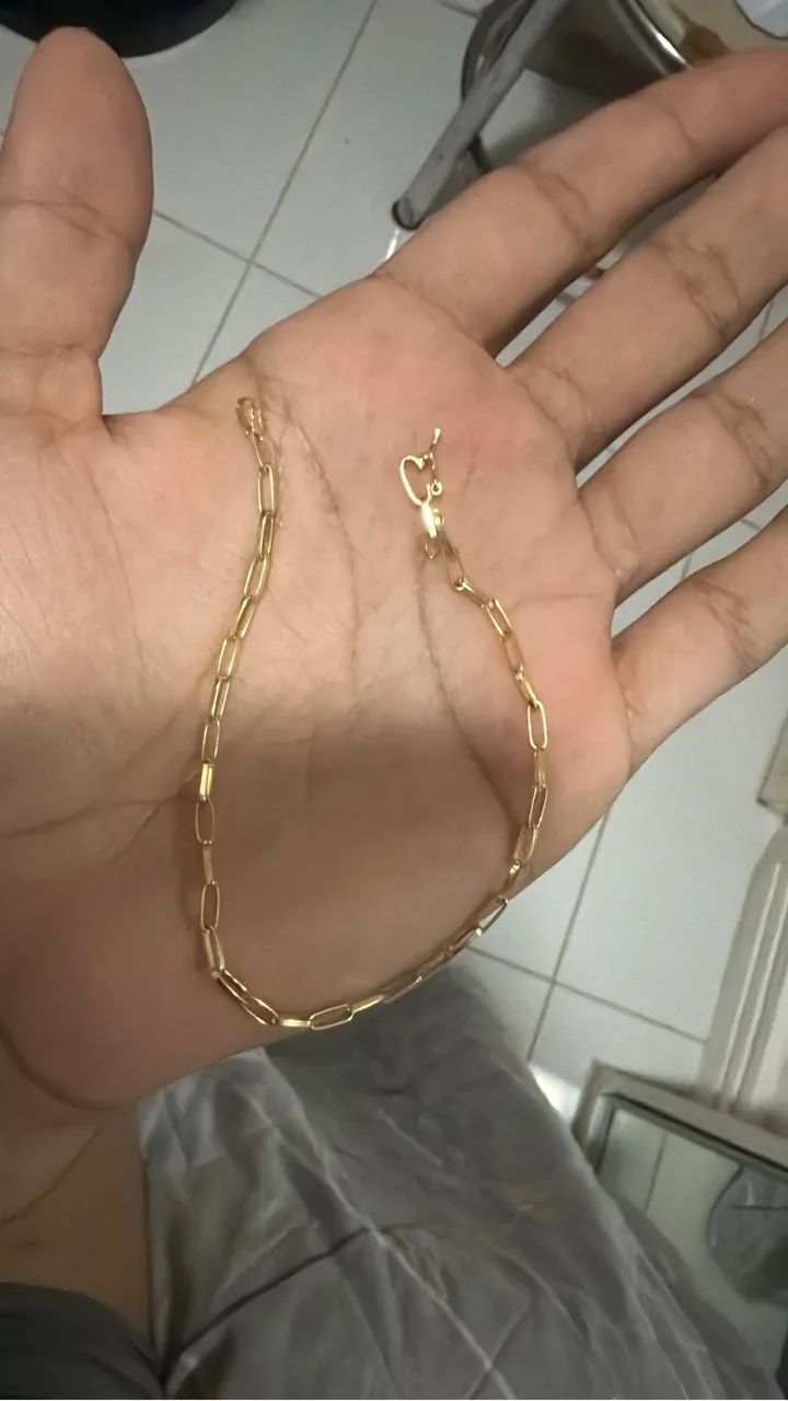 Pulseira de ouro 18k legítima 2g