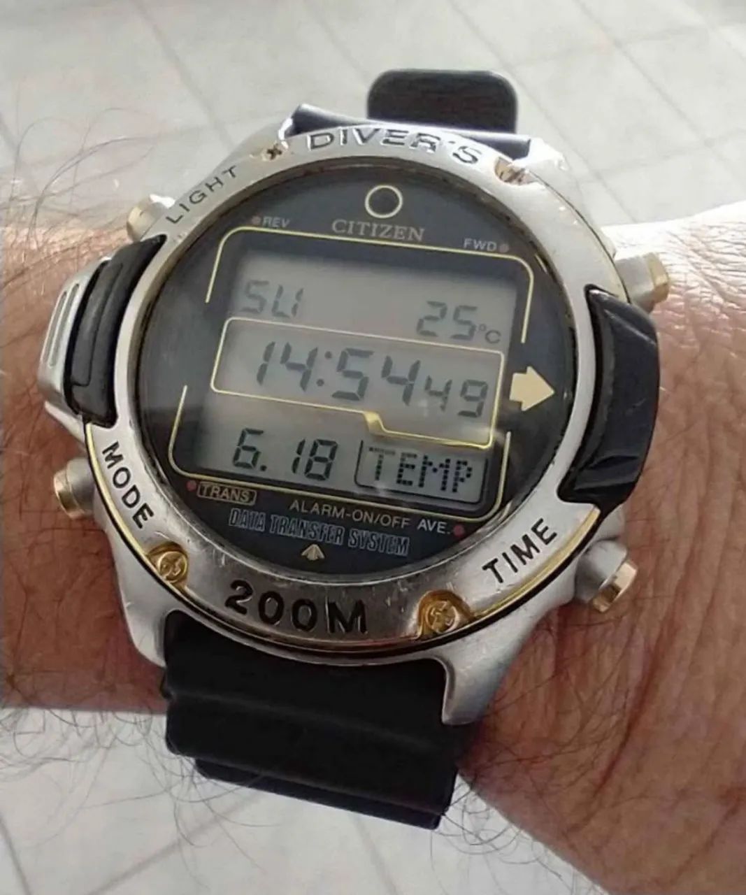 Relógio antigo original CITIZEN HYPER AQUALAND JAPAN . Exemplar raro de coleção.  - Foto 5