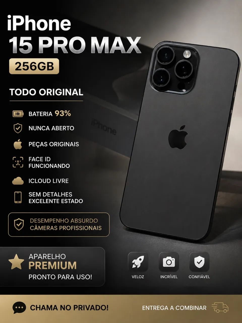 15 pro Max 256! Imperdível - Celulares e Smartphones - Marquês