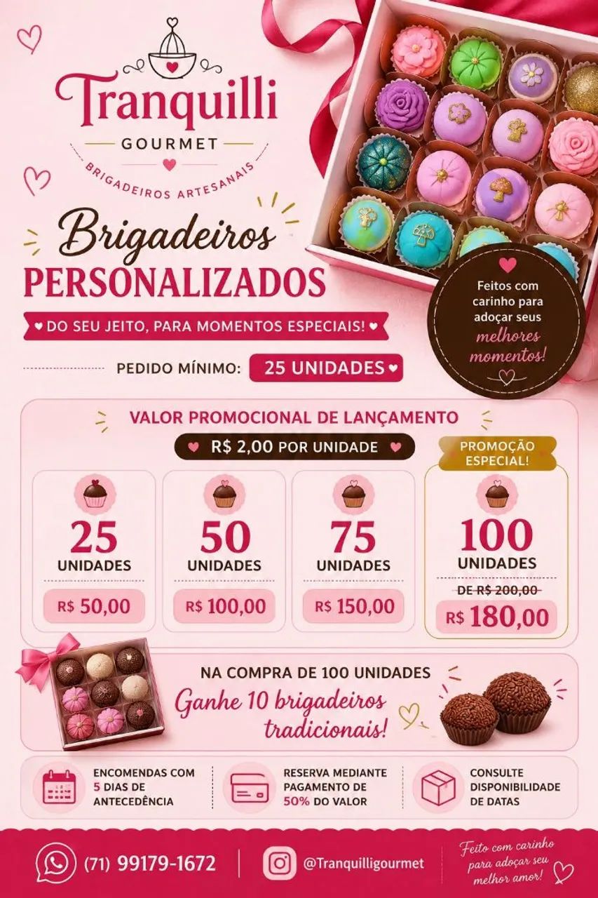 Brigadeiro personalizado 