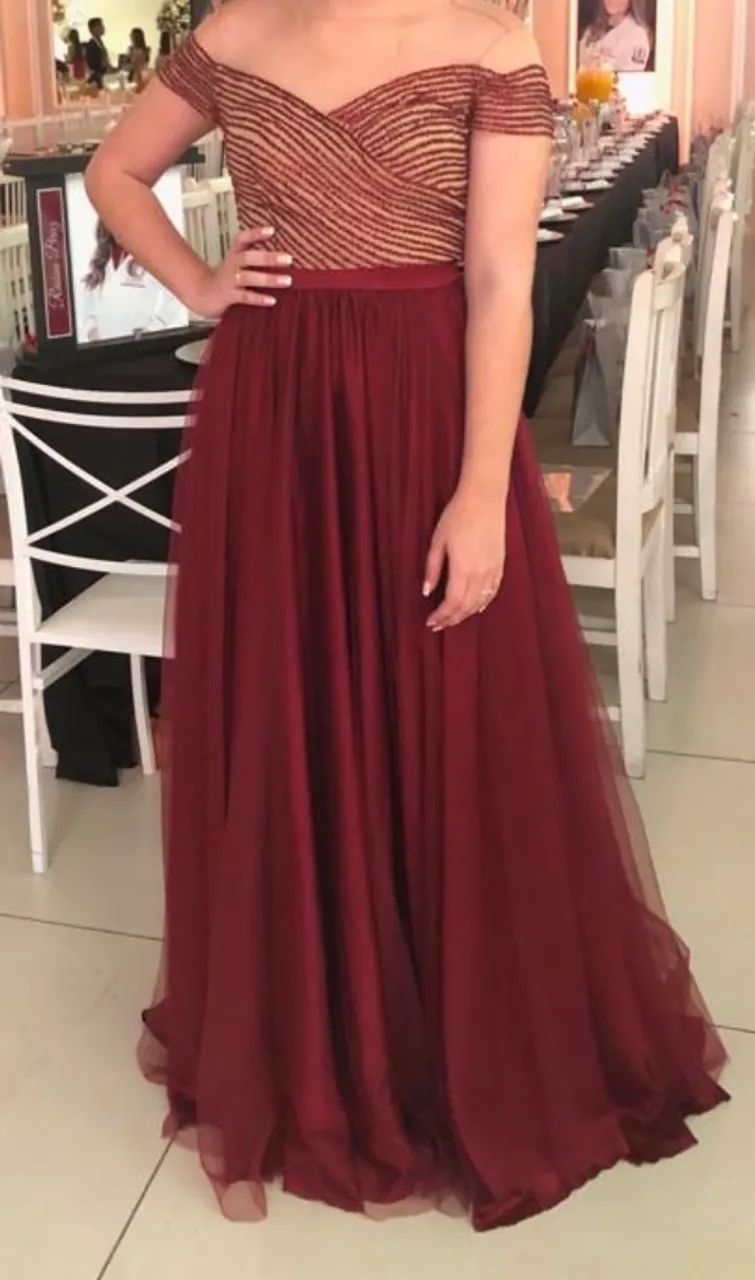 Vendo vestido de formatura BORDO by: Sidcley  - Foto 2