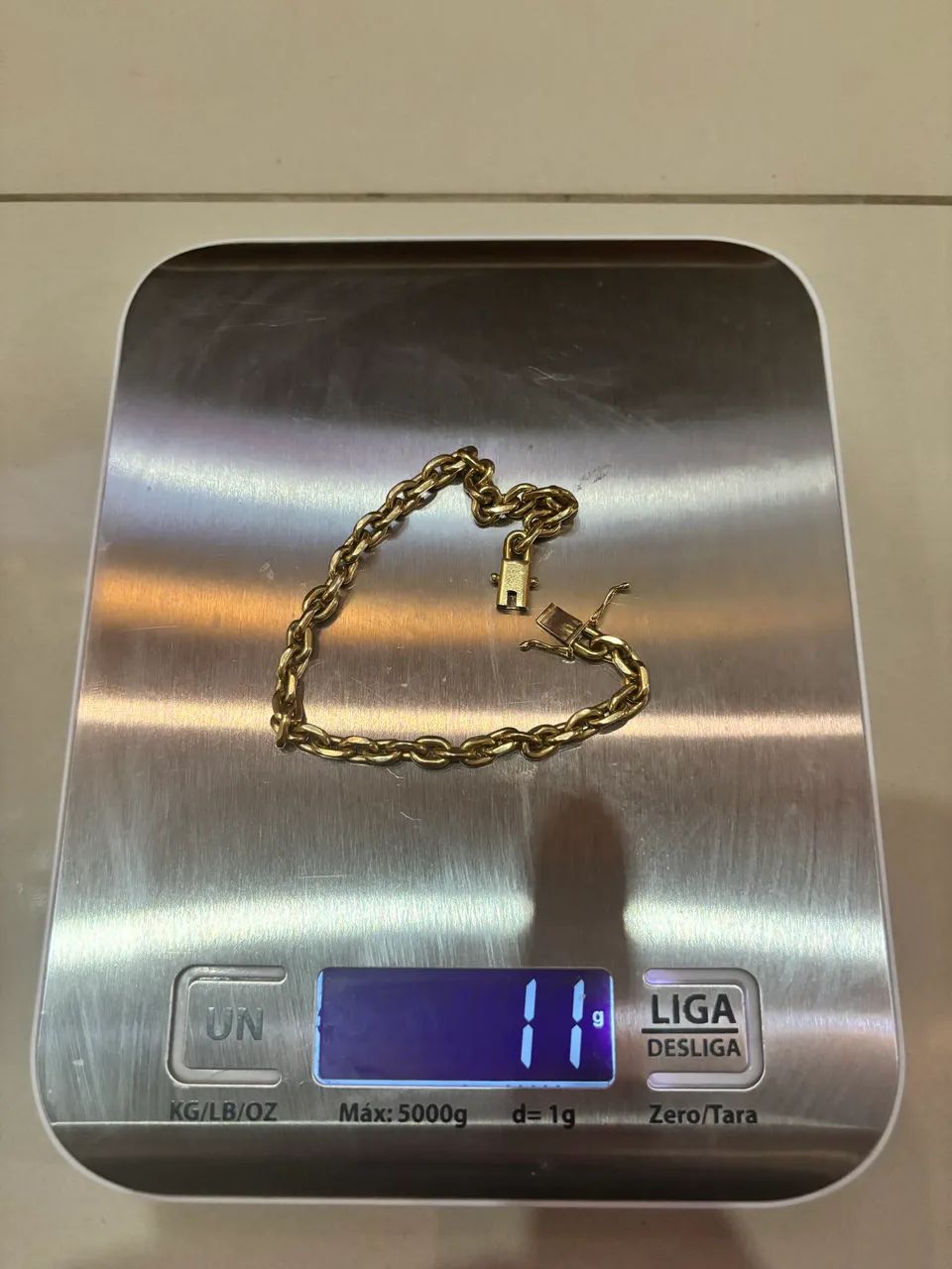Pulseira Ouro 18K Modelo Cartier 22cm 11g - Foto 4