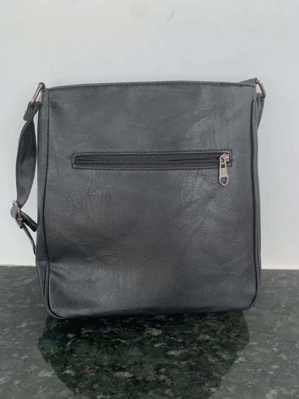 Bolsa de Couro preto - Foto 3