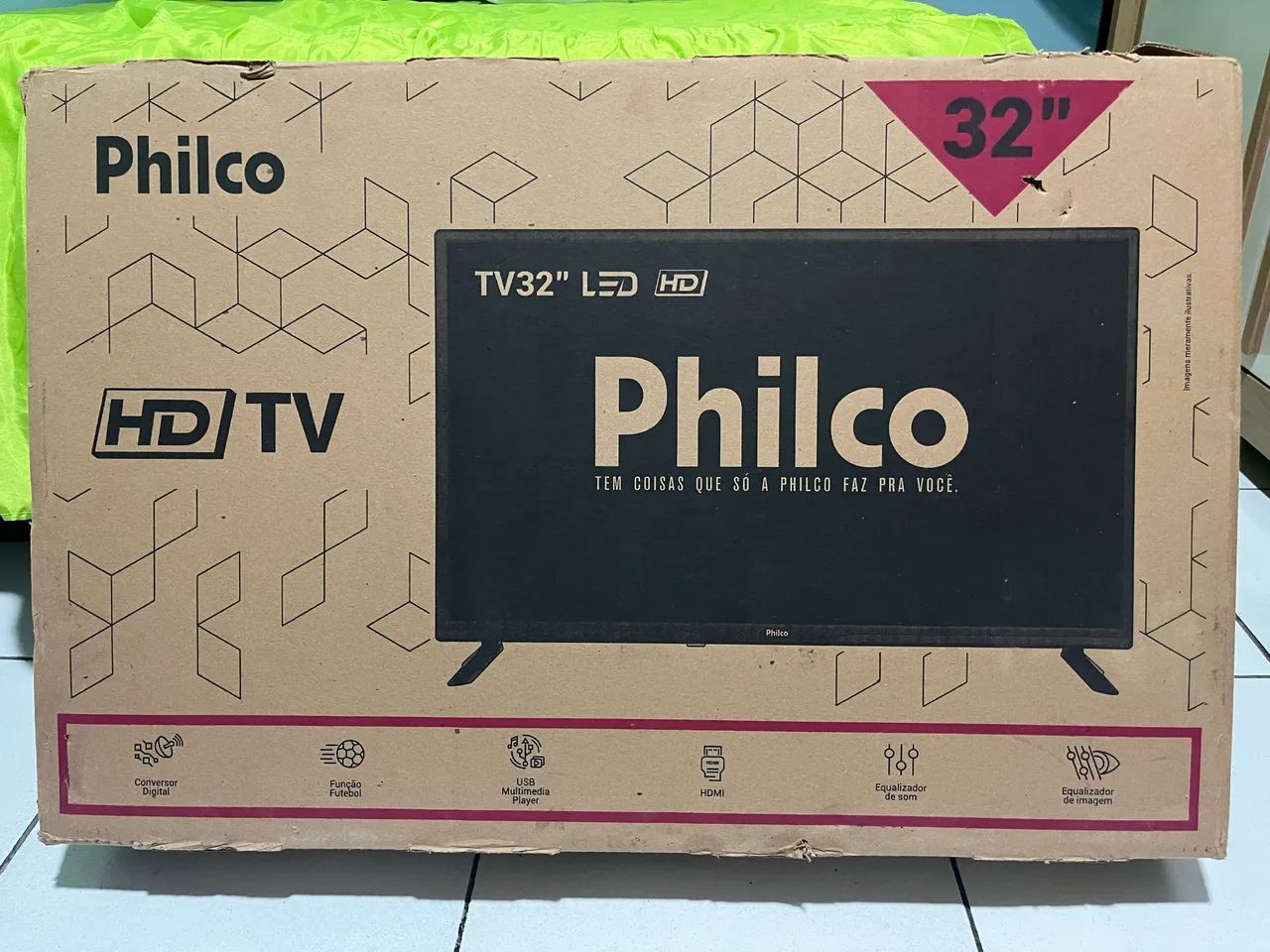 TV Philco 32? Led HD PTV32T10EDP com Conversor Digital - NÃO É SMART