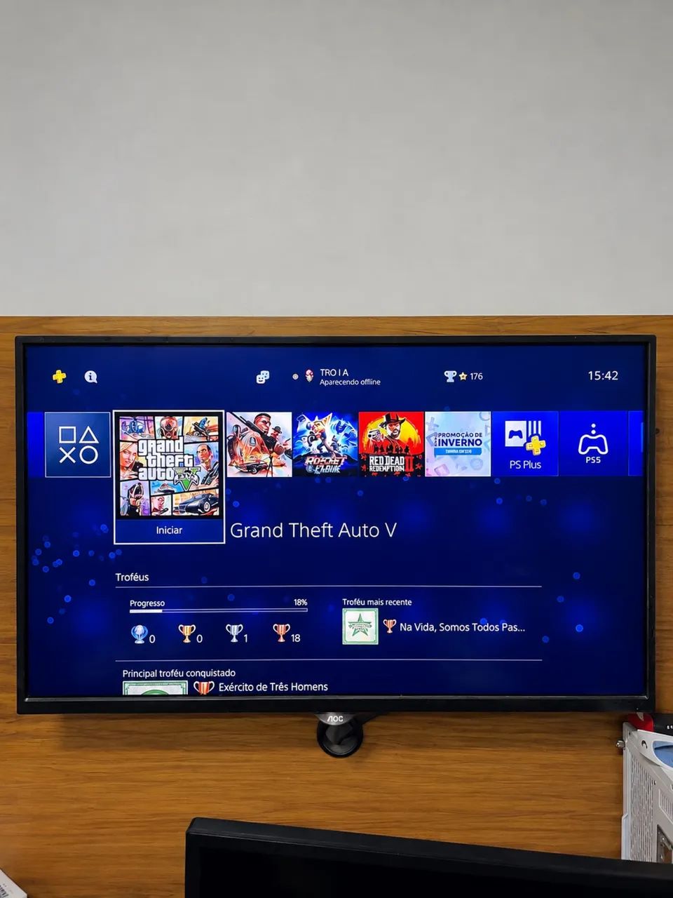 PS4 FAT COMPLETO + CONTROLE - Foto 3
