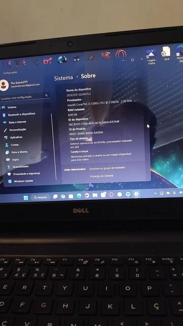 Notebook Dell com placa de vídeo, roda jogos!! - Foto 2