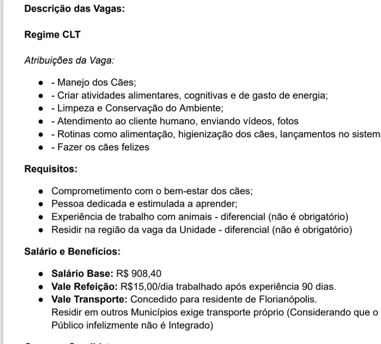 Vaga Monitor de Cães  - Foto 2