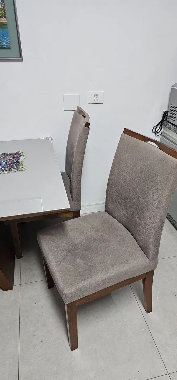 Mesa madeira 1,8m gratuita comprando 6 cadeiras - Foto 5