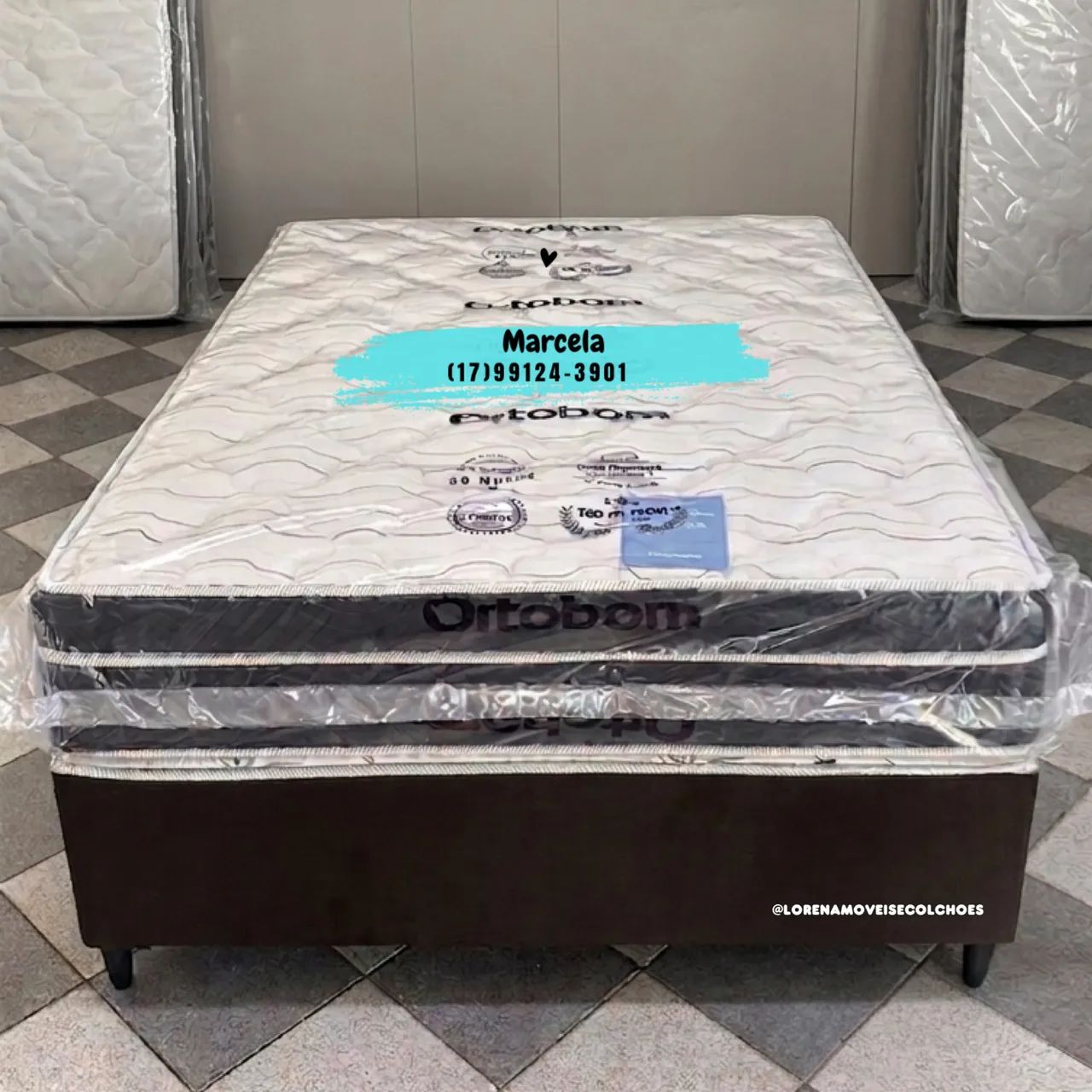 Colchão Casal Molas + Cama Box 