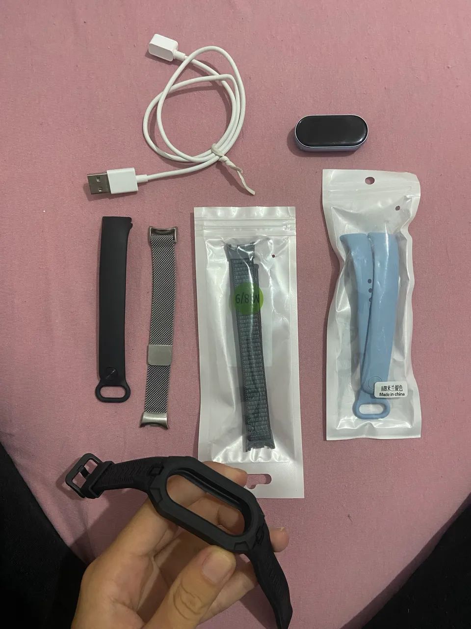 Smartwatch Mi Band 9 + pulseiras e capa - Foto 3