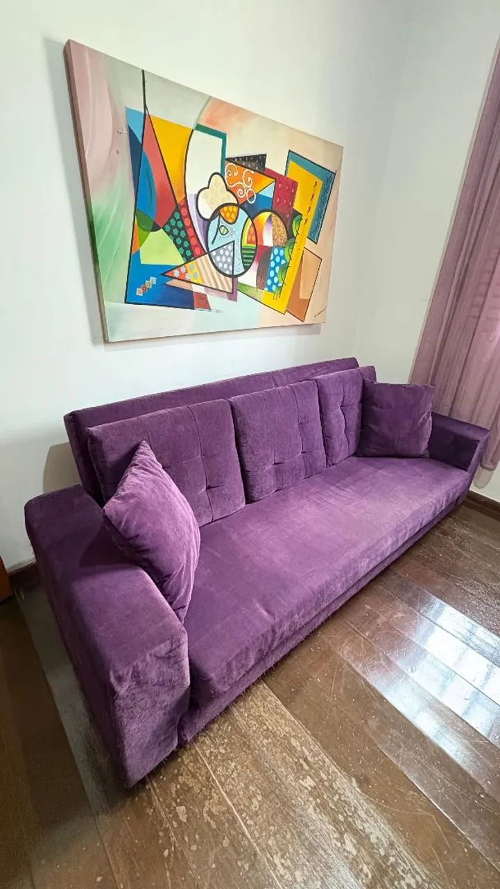 Sofa Cama Retrátil de 3 lugares - Foto 5