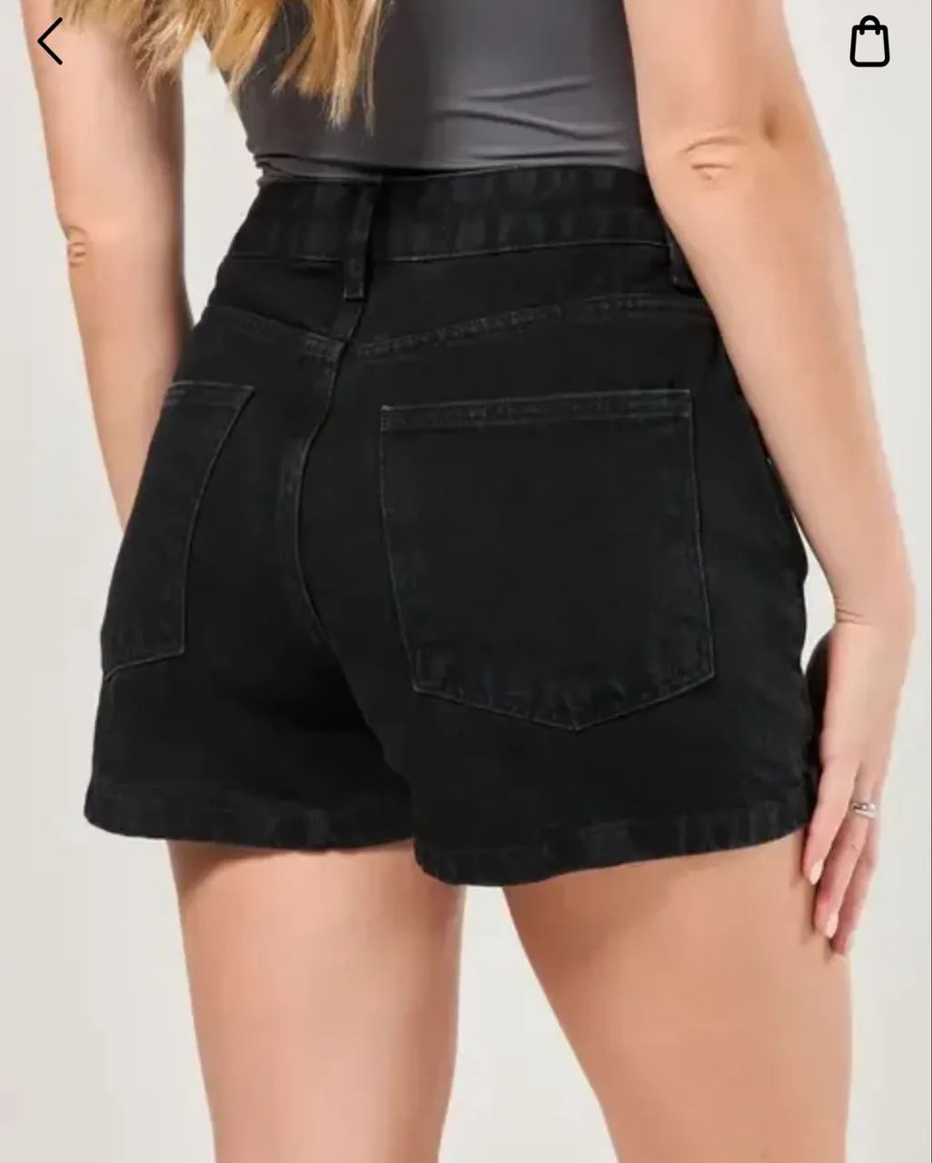 Short saia preto youcom