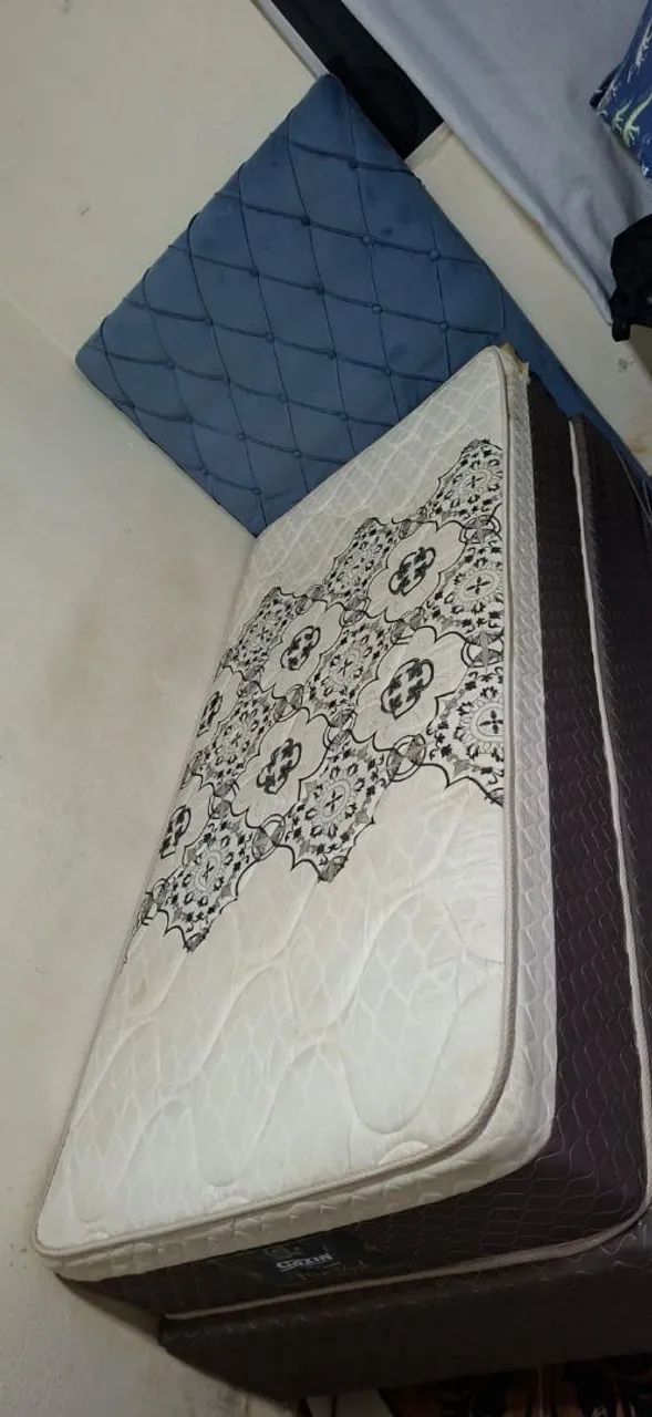 Cama Box Solteiro Completa cabeceira 