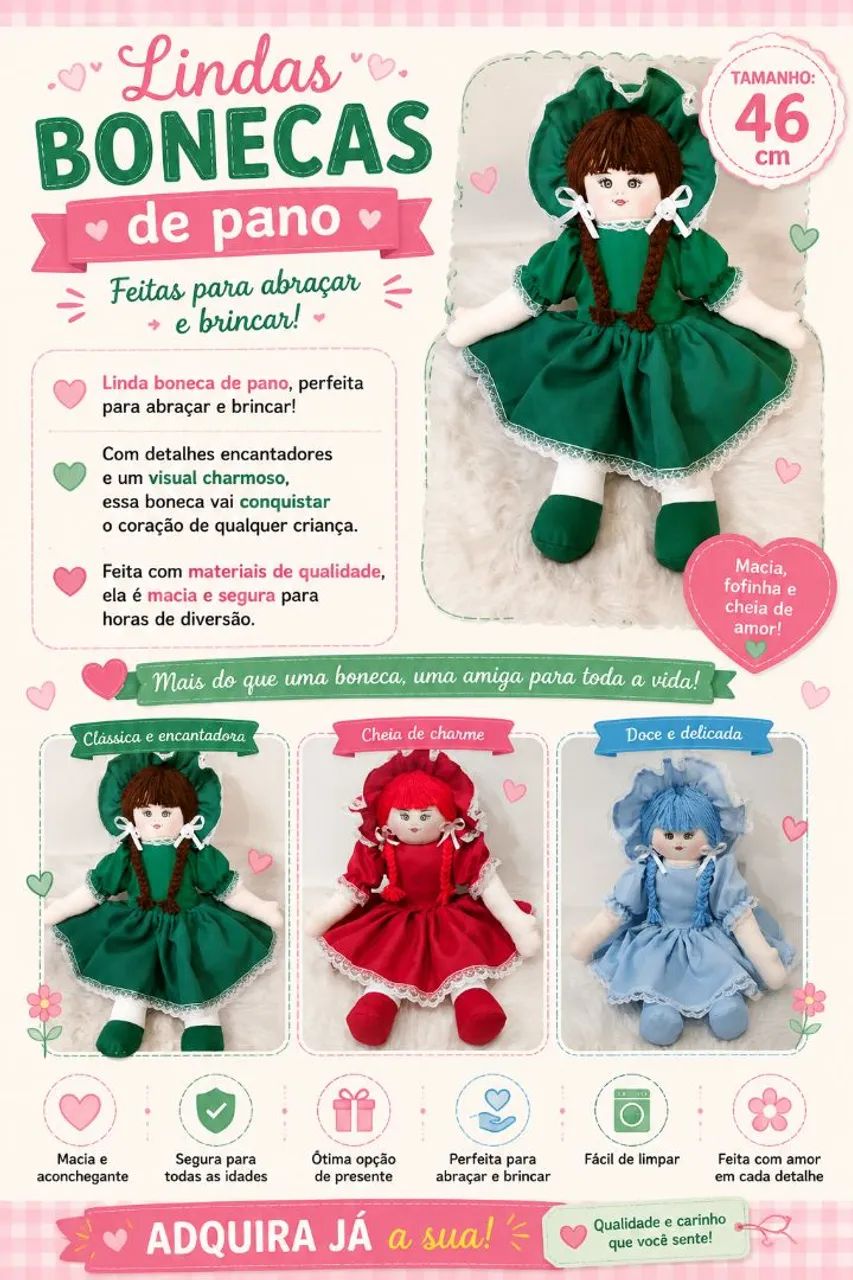 Bonecas de Pano  - Foto 3