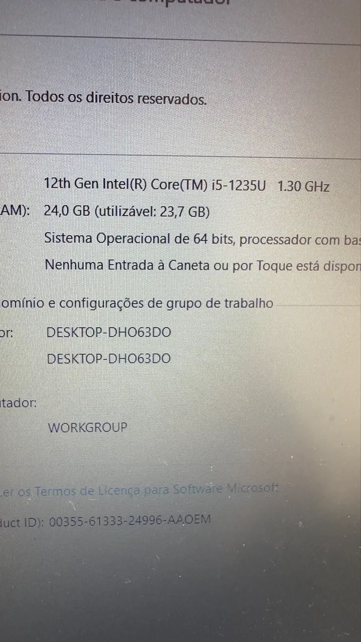 NOTEBOOK LENOVO V15 G3 SEMINOVO - Foto 2