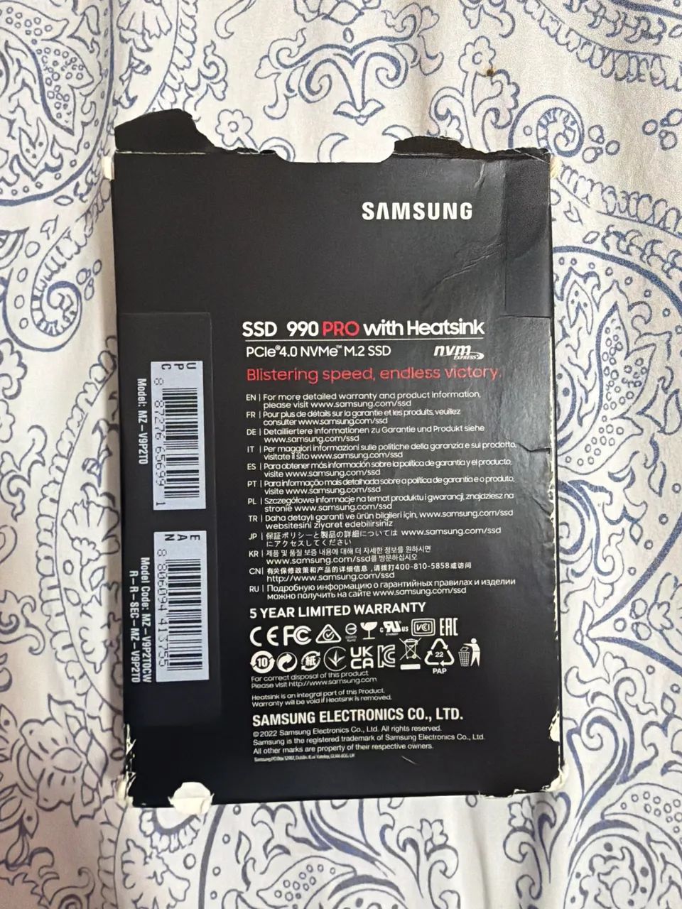 SSD Samsung 990 PRO 2TB com Heatsink NVMe PCIe 4.0 M.2 - Alta Performance - Foto 2