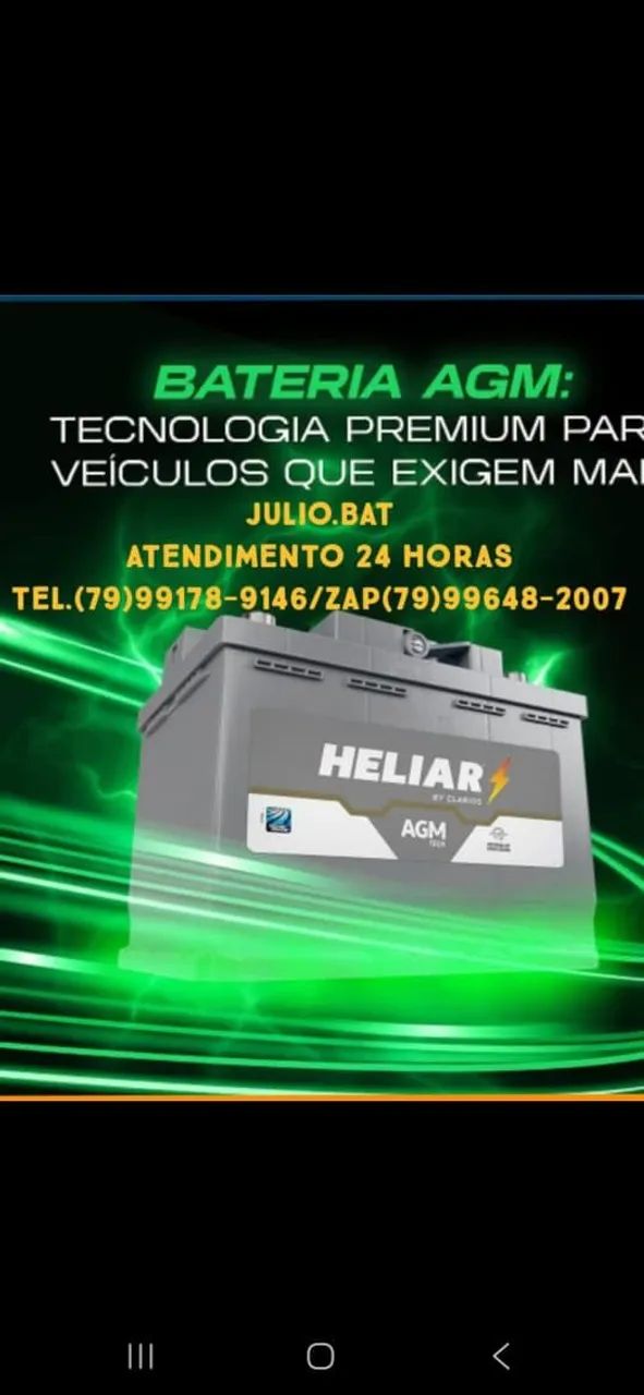 Vendas de baterias ? 